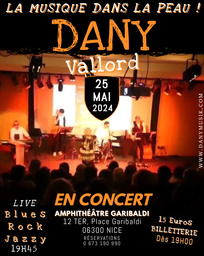 Affiche 25 Mai 2024 Dany Vallord