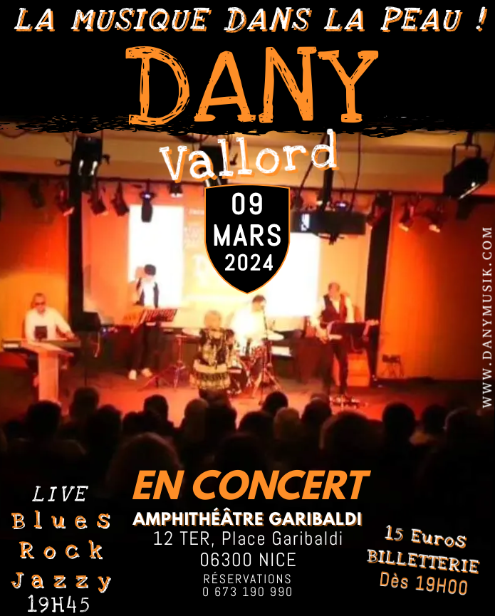 Affiche Dany Vallord - 09 Mars 2024